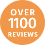 over 1100 reviews on google badge