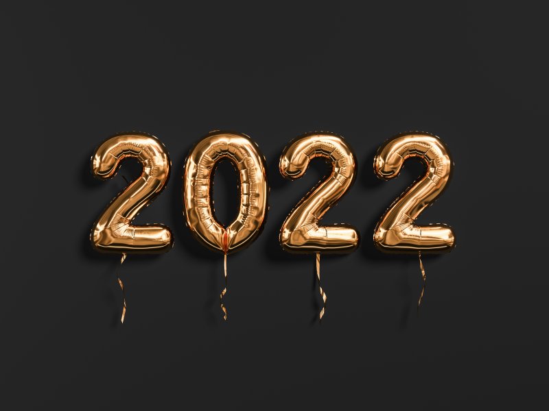 2022 New Year’s balloons